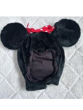 Disney | Vintage Puffy Minnie Mouse Ears Velcro Hat | One Size
